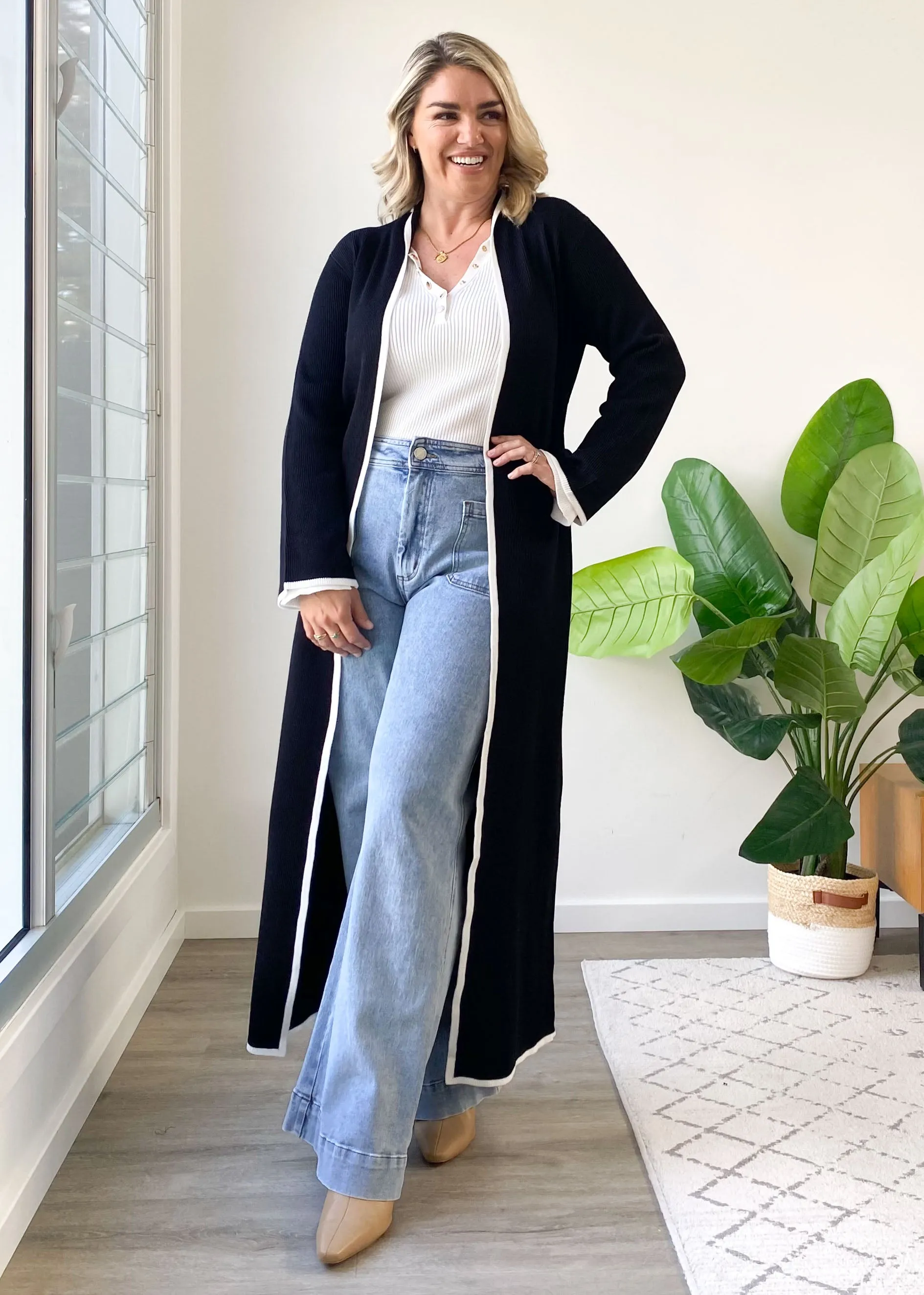 Darlo Cardigan - Black sold by Gingham & Heels product image thumbnail 2