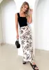 Melcie Midi Skirt - Angelica Flowers sold by Gingham & Heels