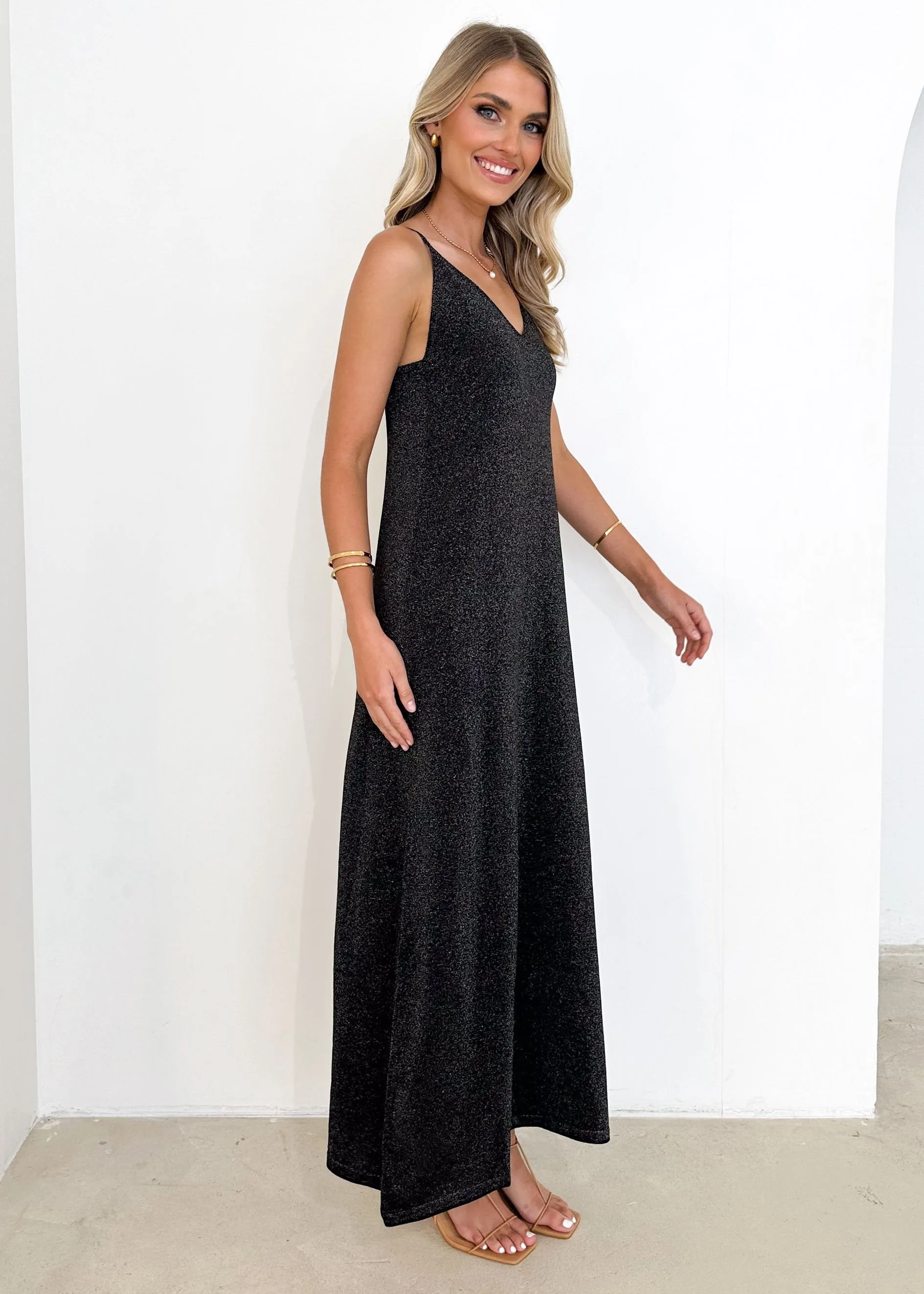 Tigher Maxi Dress - Black sold by Gingham & Heels product image thumbnail 4