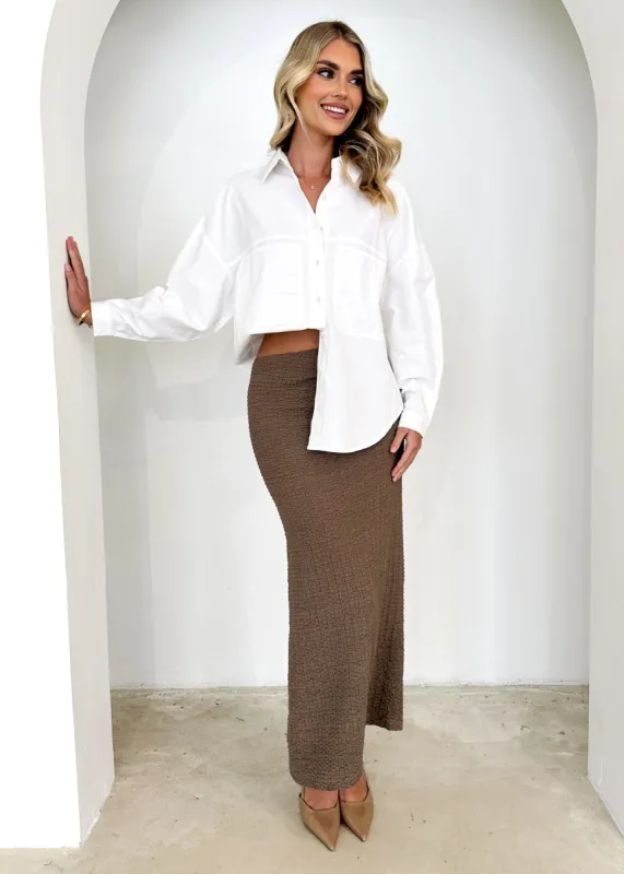 Jordy Maxi Skirt - Moss sold by Gingham & Heels