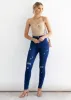 Jordina Hi-Rise Jeans - Dark Blue sold by Gingham & Heels