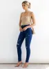 Jordina Hi-Rise Jeans - Dark Blue sold by Gingham & Heels