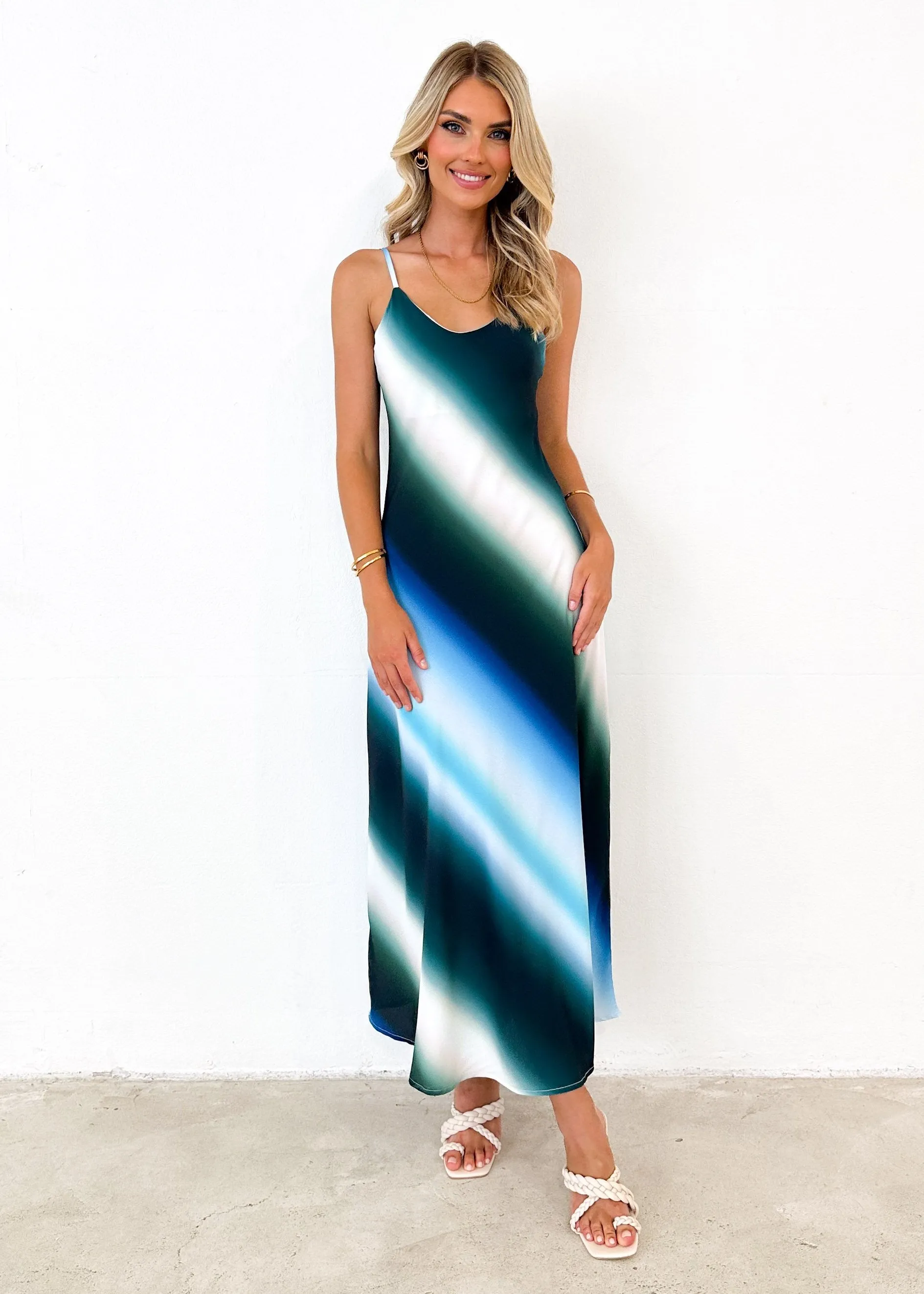 Ayloria Maxi Dress - Blue Tie Dye sold by Gingham & Heels product image thumbnail 3