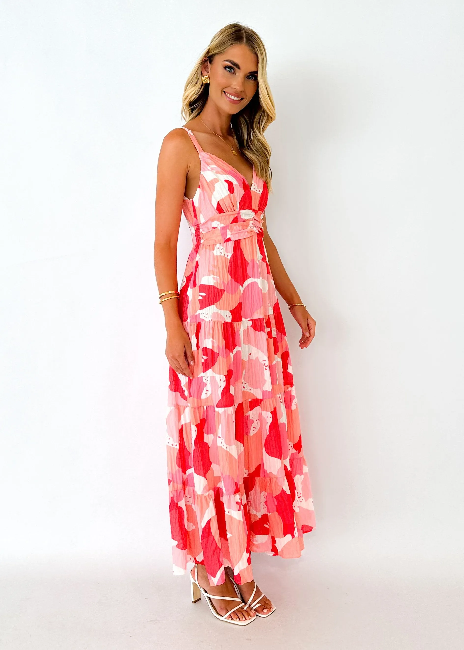 Hillso Maxi Dress - Pink Floral sold by Gingham & Heels product image thumbnail 4