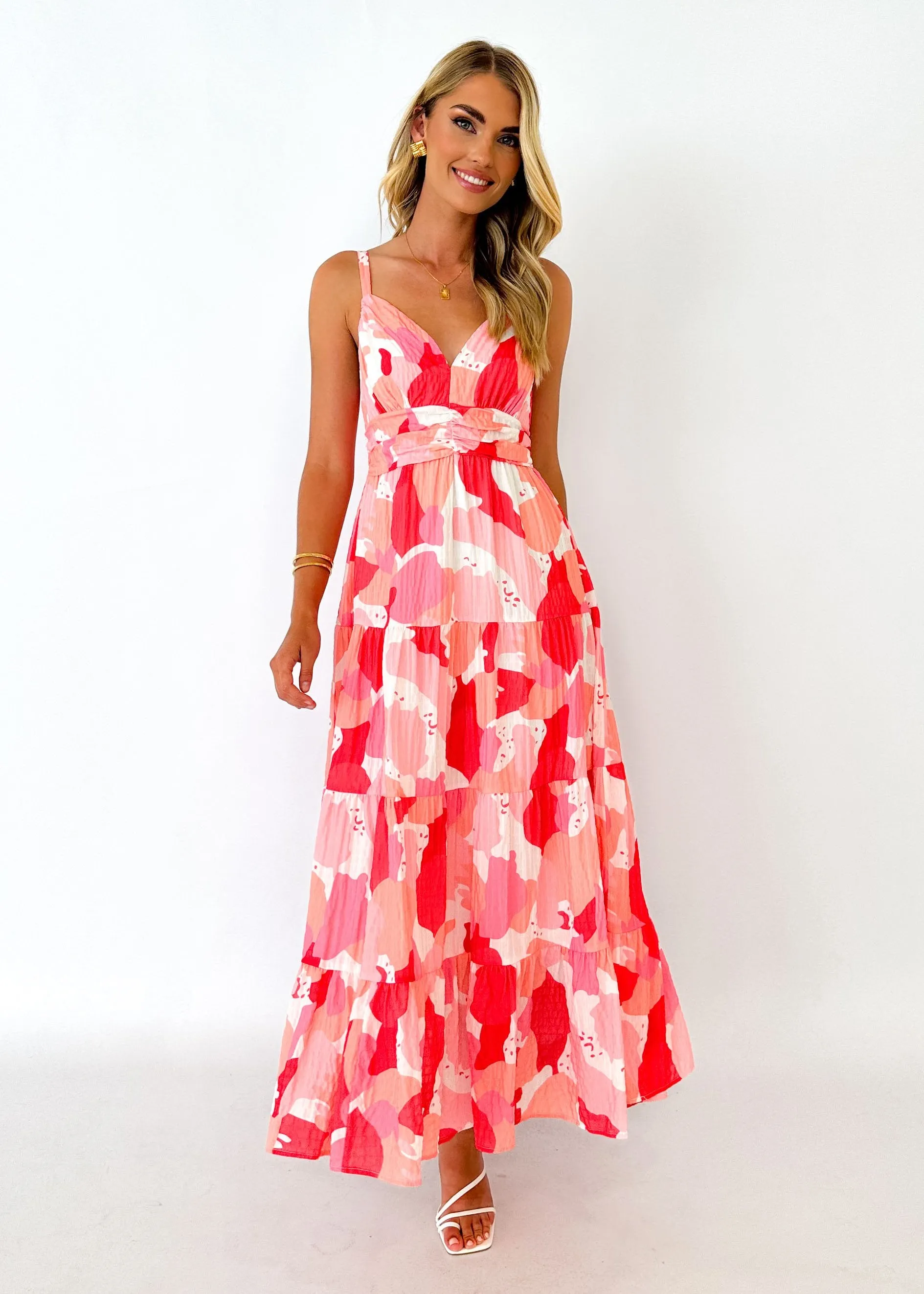 Hillso Maxi Dress - Pink Floral sold by Gingham & Heels product image thumbnail 3