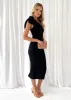 Luno Midi Dress - Black sold by Gingham & Heels