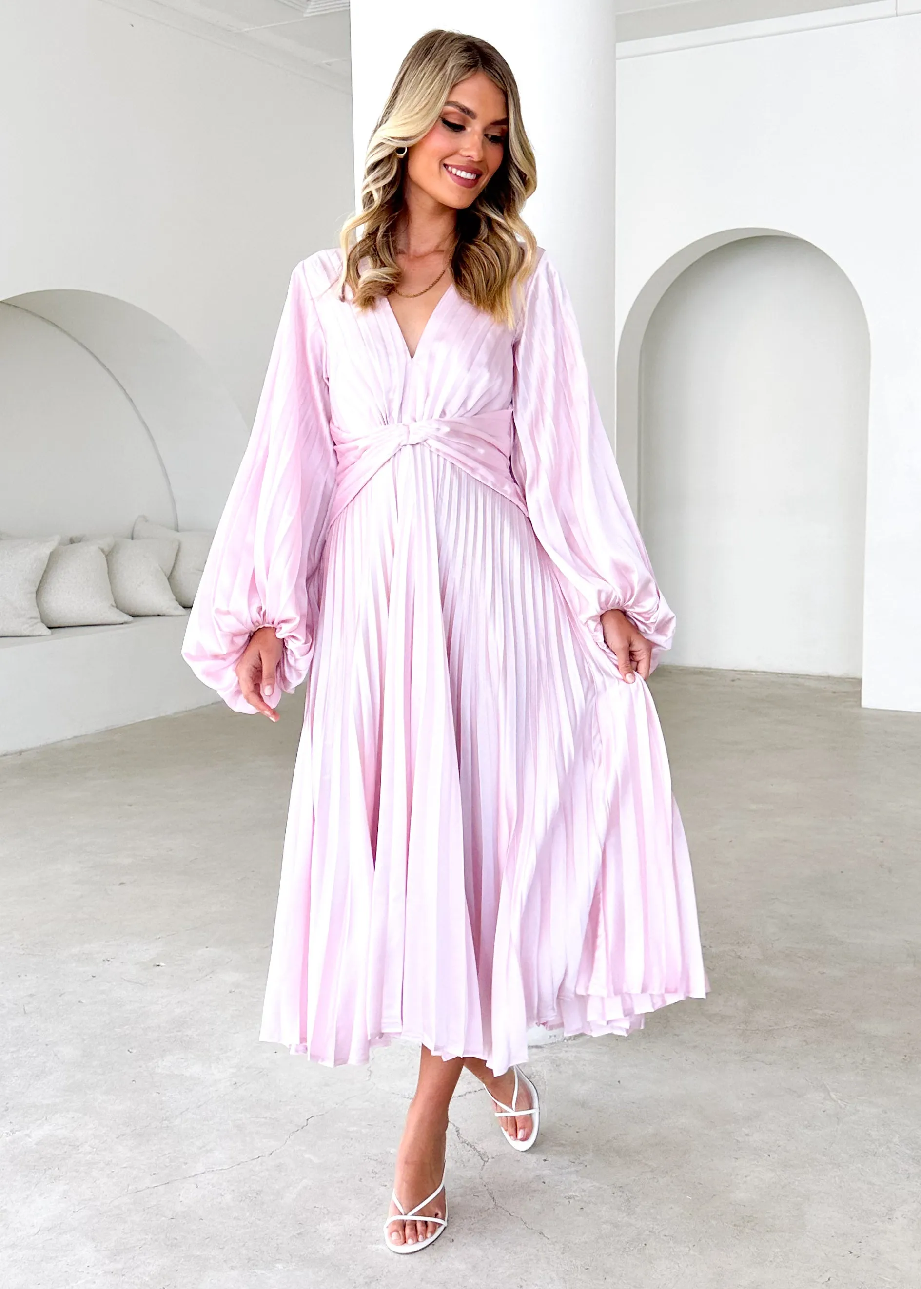 Narina Midi Dress - Blush sold by Gingham & Heels product image thumbnail 2