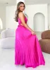 Amore One Shoulder Midi Dress - Hot Pink sold by Gingham & Heels