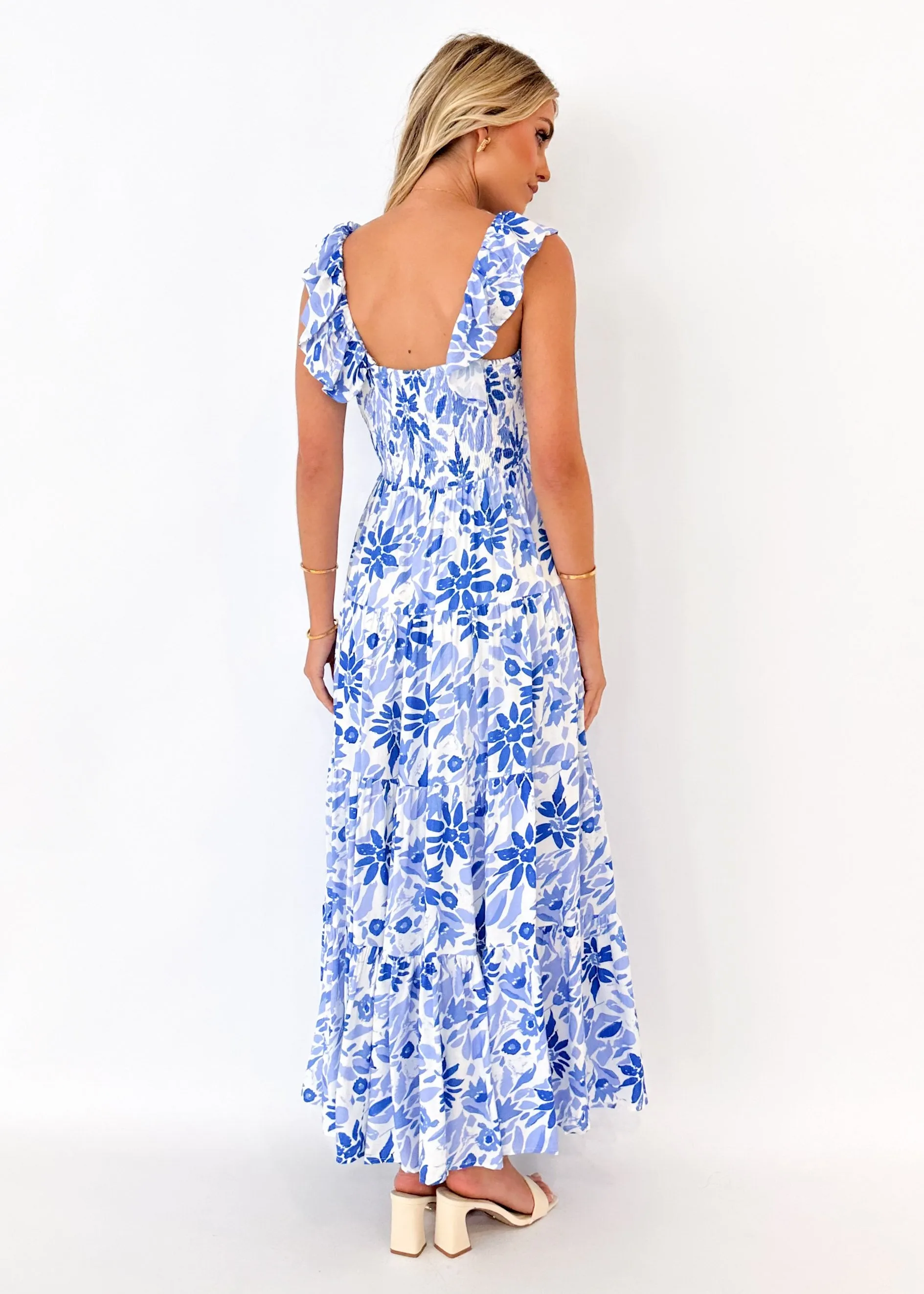 Mayso Maxi Dress - Blue Floral sold by Gingham & Heels product image thumbnail 5