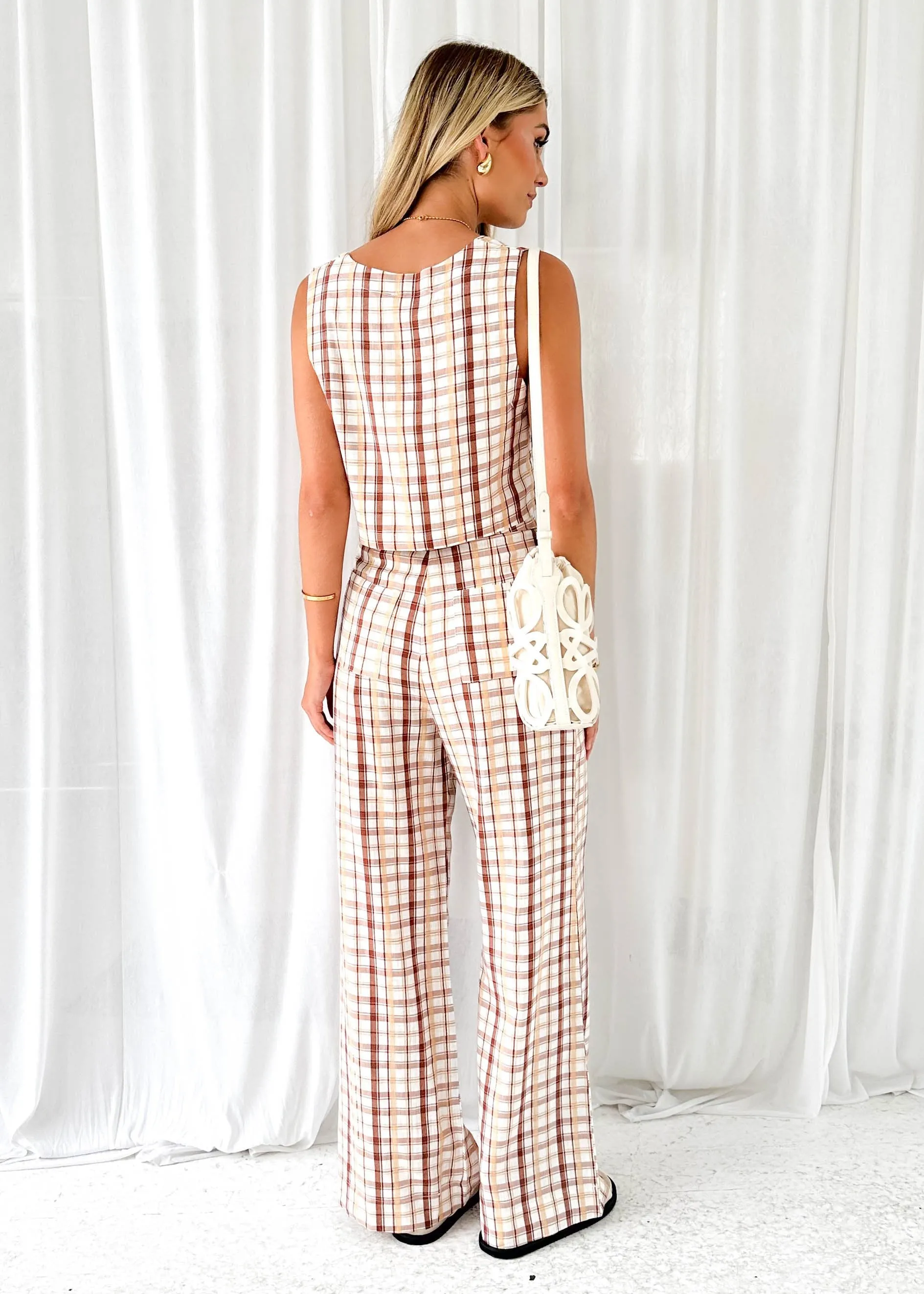 Zayso Pants - Beige Lulu sold by Gingham & Heels product image thumbnail 5