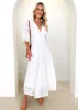 Laylim Midi Dress - Off White sold by Gingham & Heels