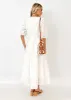 Laylim Midi Dress - Off White sold by Gingham & Heels