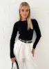 Kya Knit Top - Black sold by Gingham & Heels