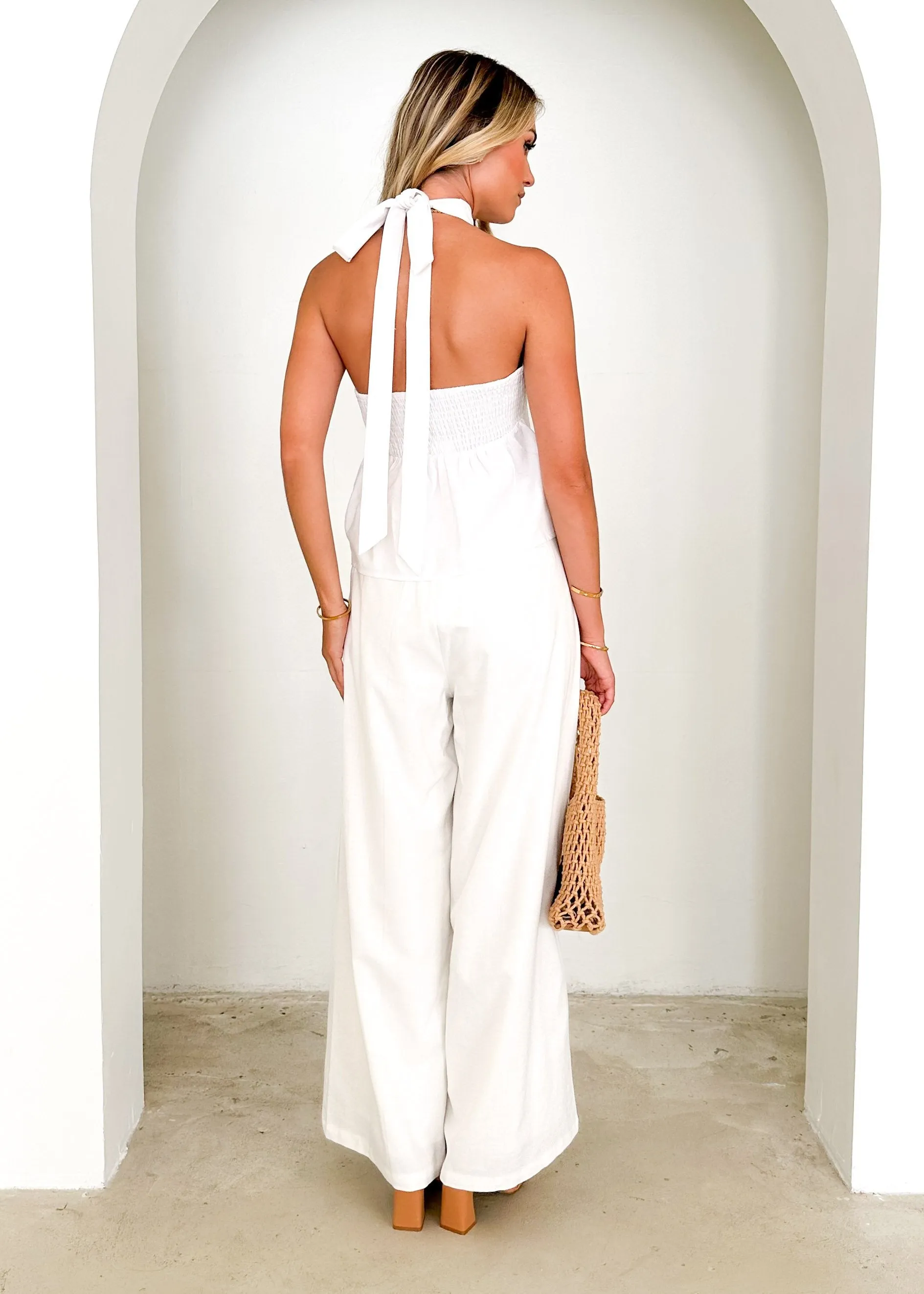 Marsla Halter Top - Off White sold by Gingham & Heels product image thumbnail 5