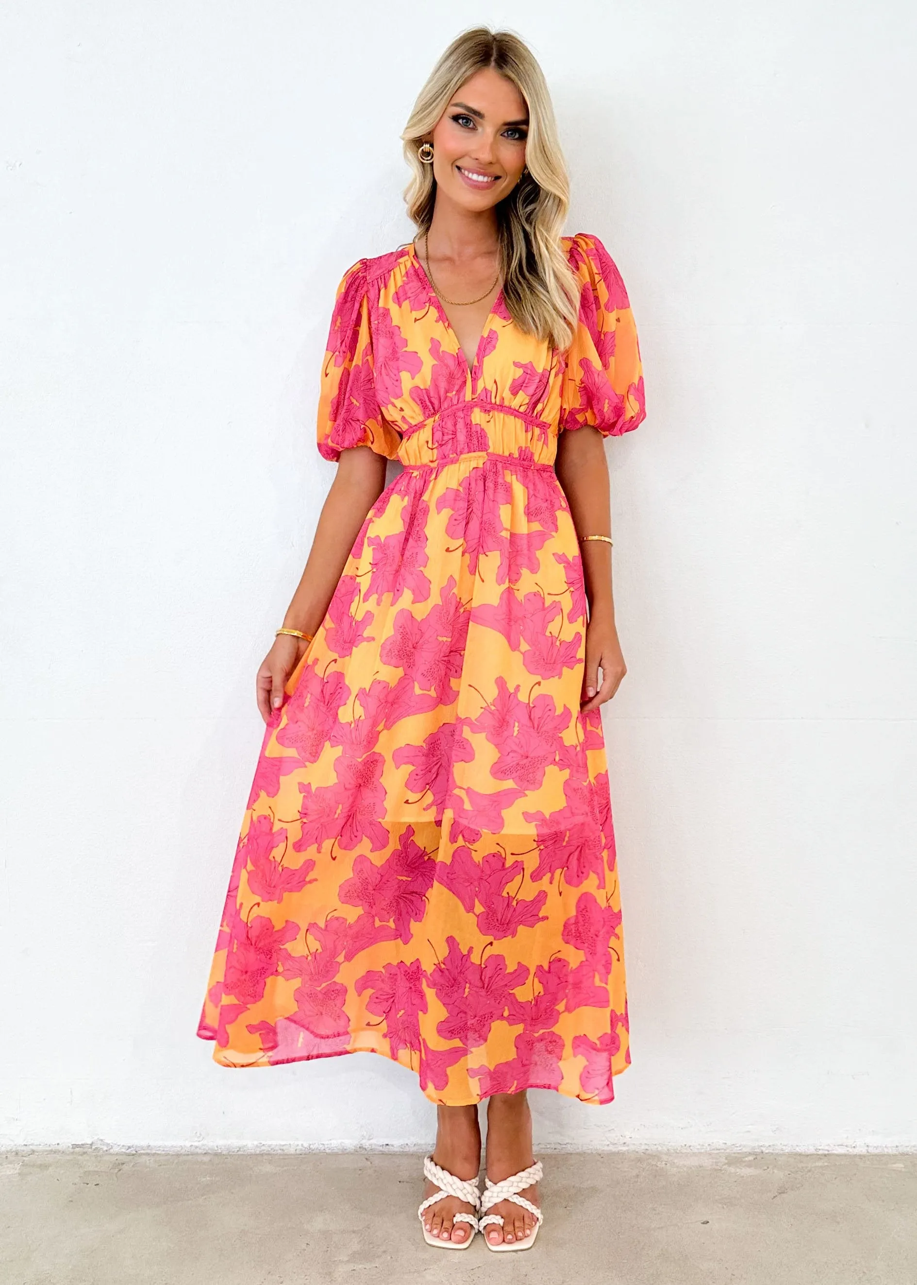 Zanette Midi Dress - Sunshine Floral sold by Gingham & Heels product image thumbnail 5
