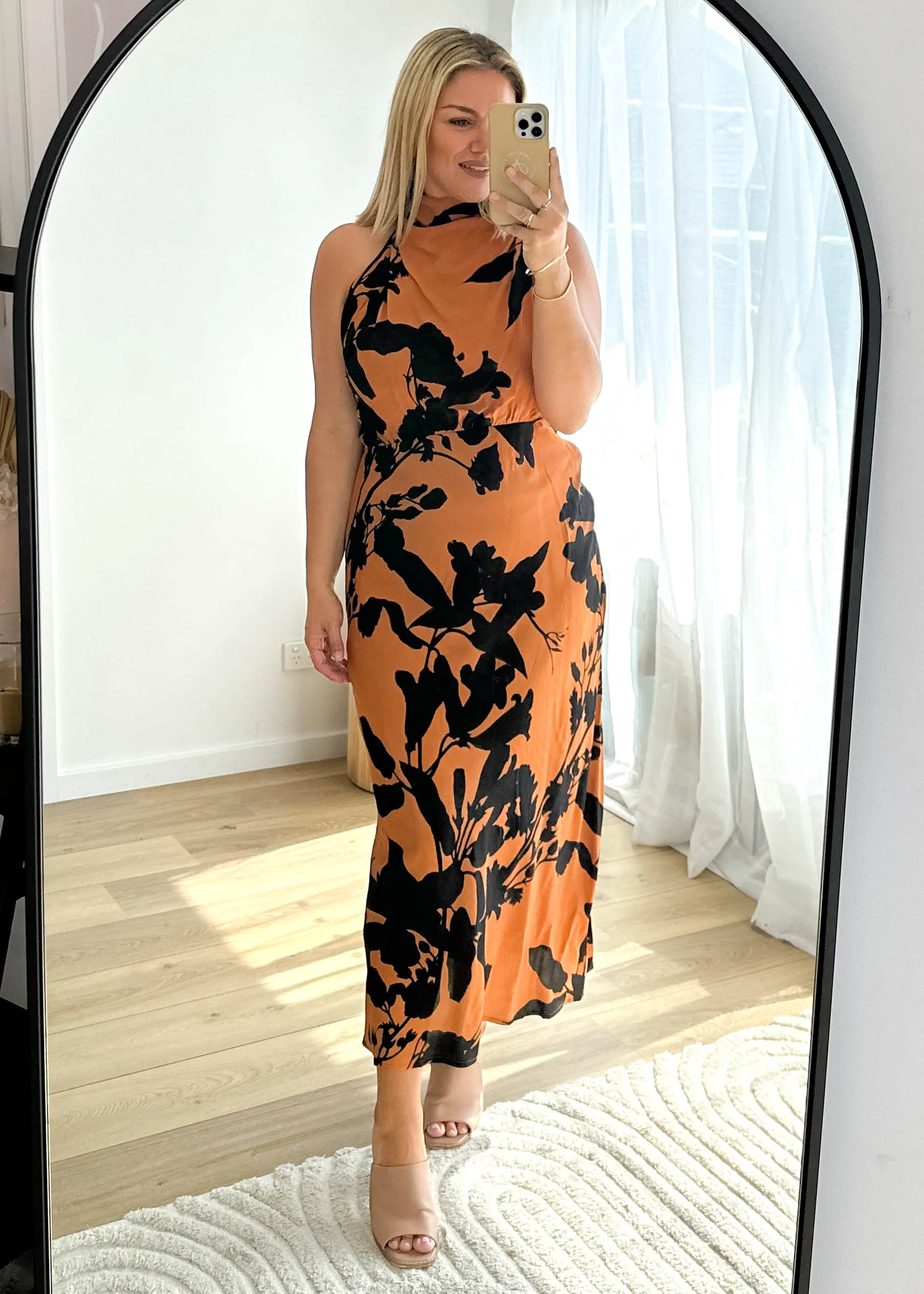 Gedsa Maxi Dress - Orange Floral sold by Gingham & Heels product image thumbnail 2