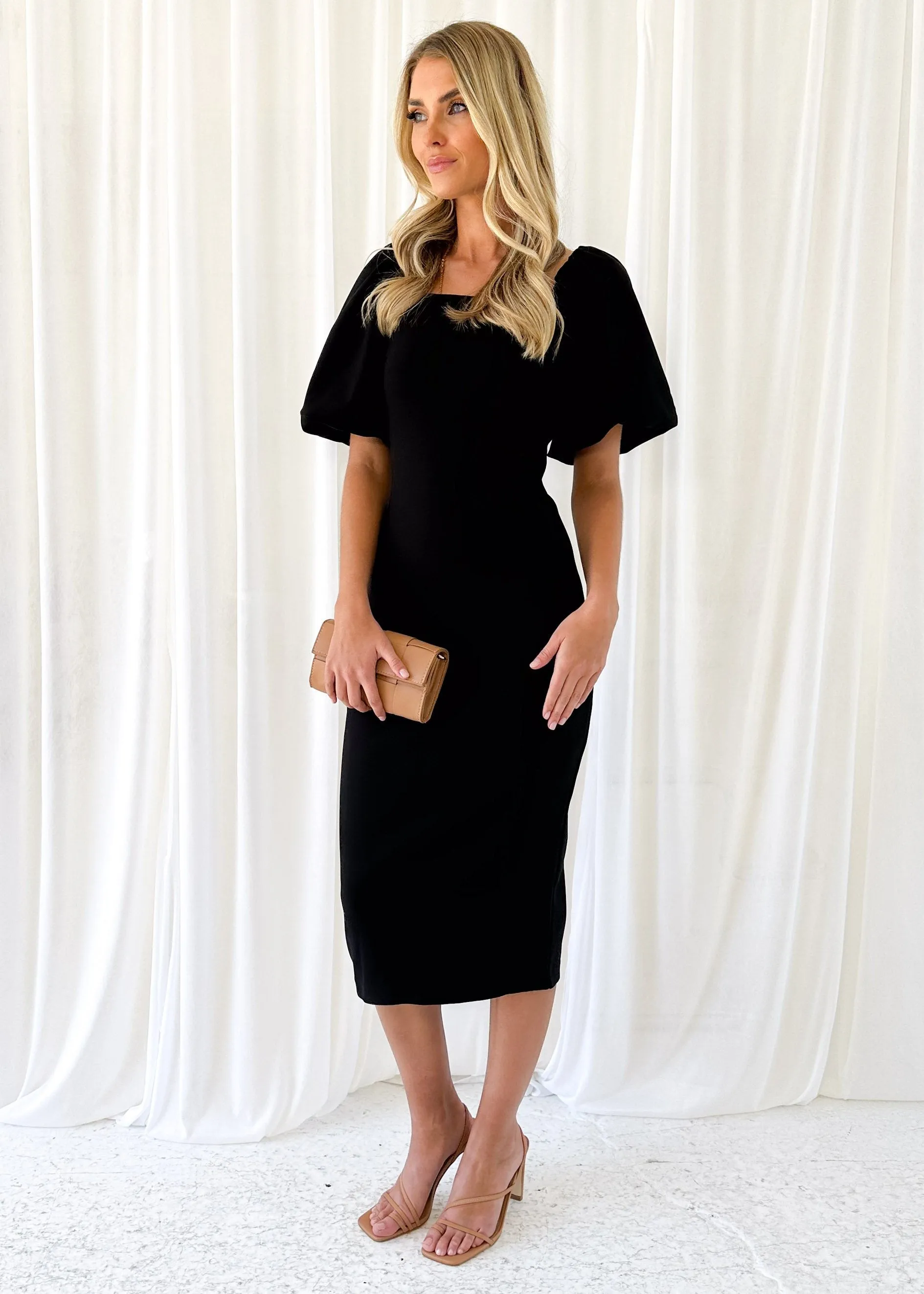 Gemima Midi Dress - Black sold by Gingham & Heels product image thumbnail 5