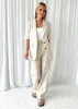 Ushlo Linen Blazer - Natural sold by Gingham & Heels