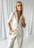 Ushlo Linen Blazer - Natural sold by Gingham & Heels