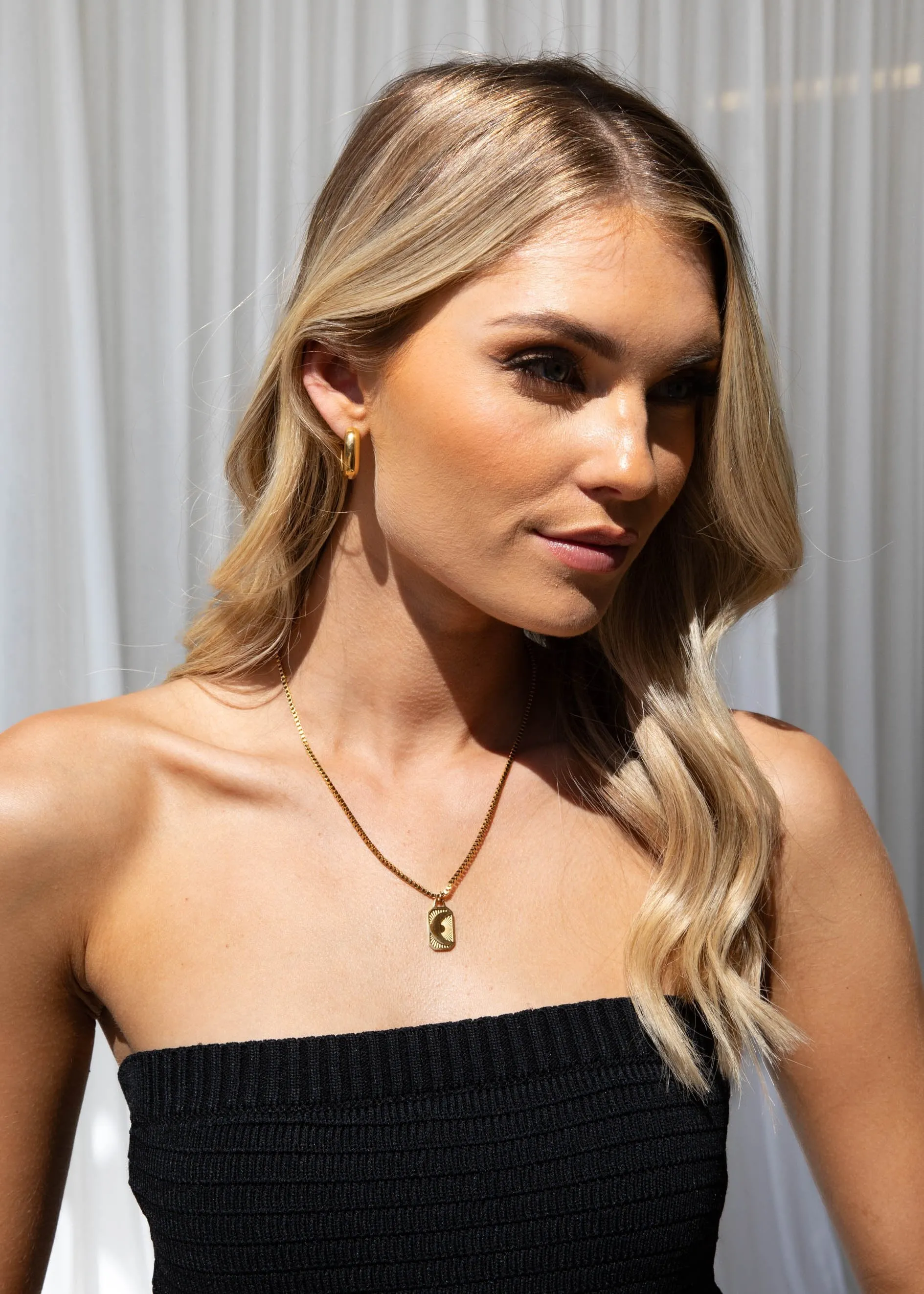 Marcus Moon Necklace - Gold sold by Gingham & Heels product image thumbnail 4