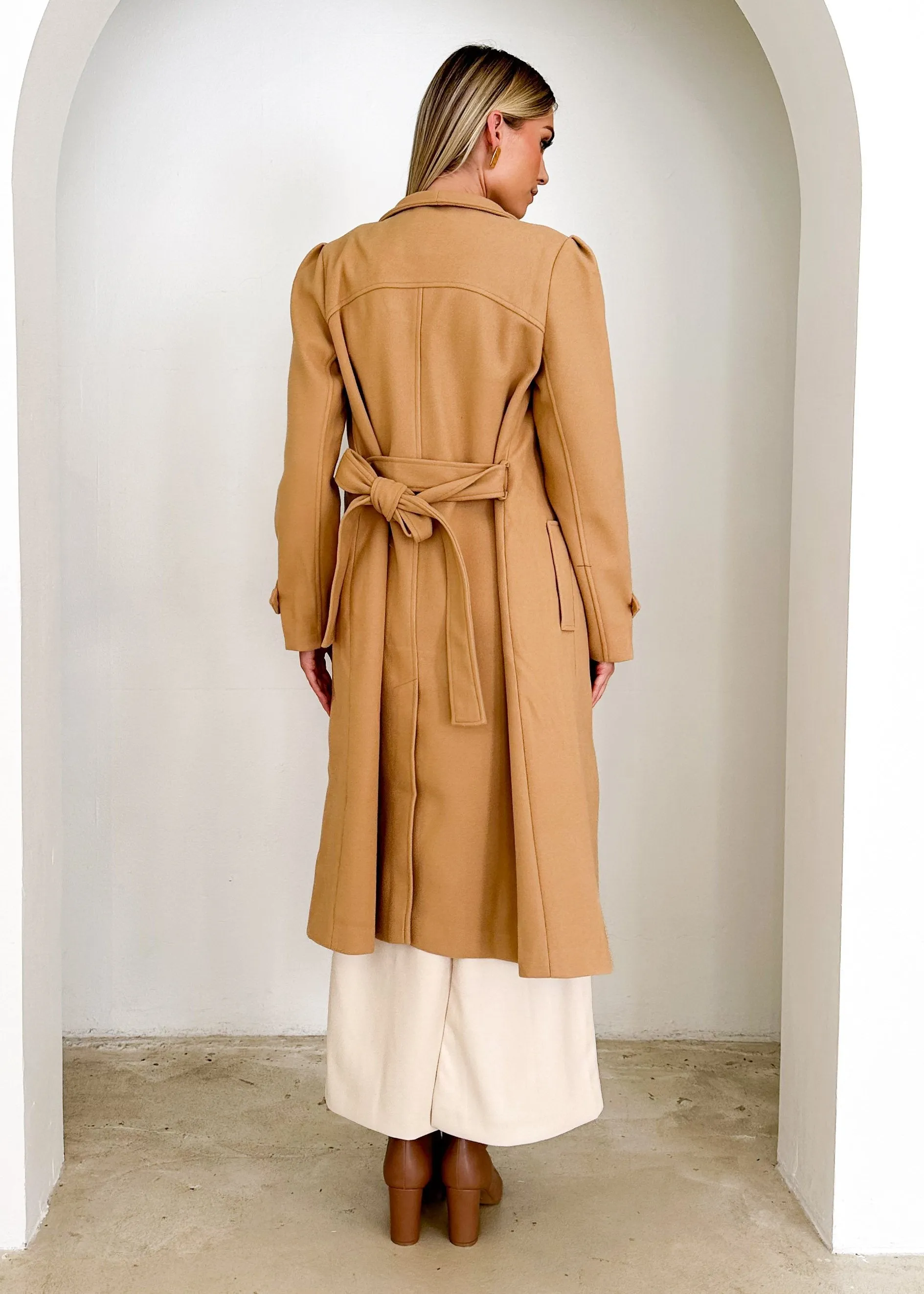 Tetrall Coat - Camel sold by Gingham & Heels product image thumbnail 5