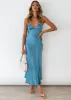 Marley Maxi Dress - Midnight Blue sold by Gingham & Heels