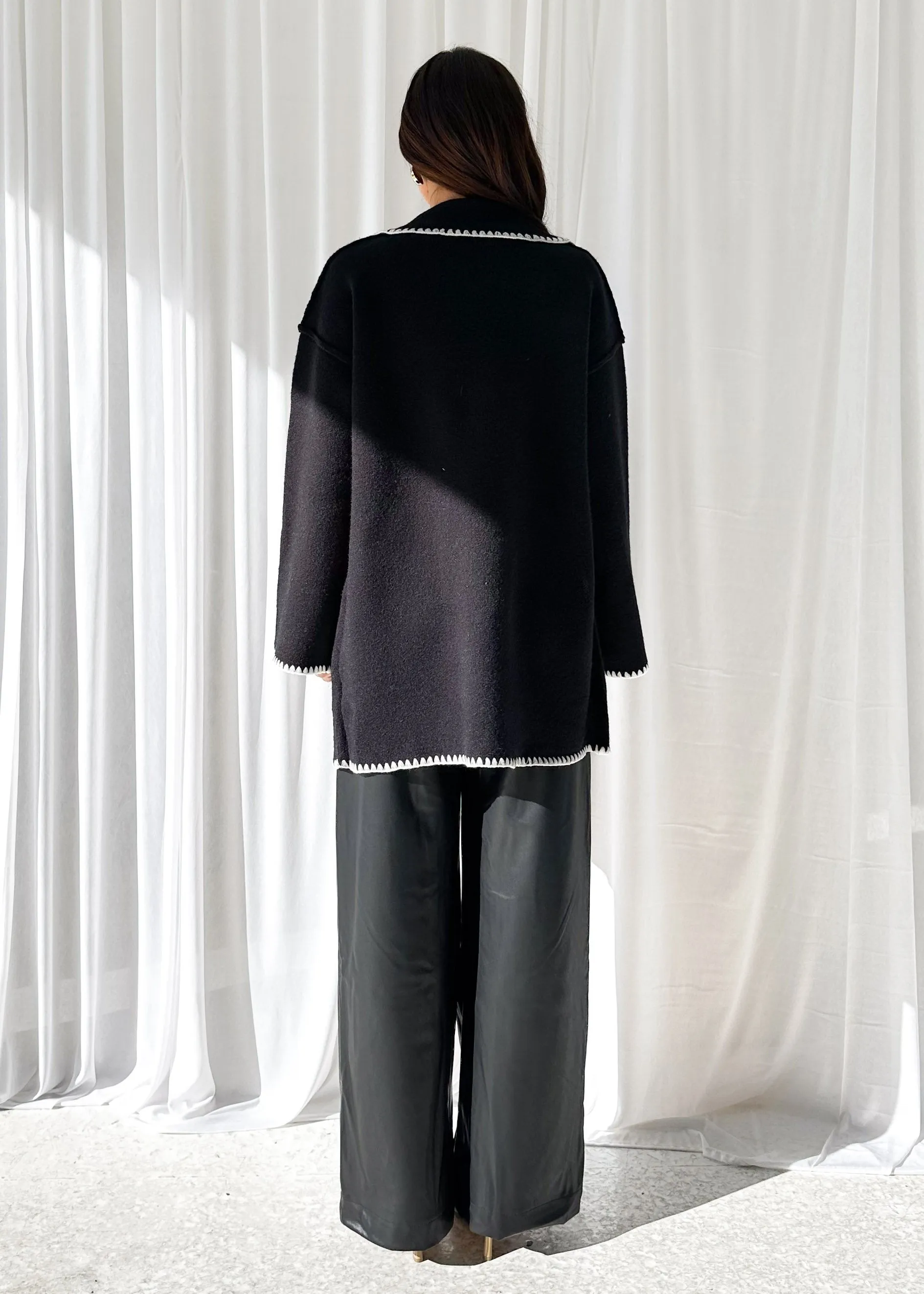 Harlo Cardigan - Black sold by Gingham & Heels product image thumbnail 4