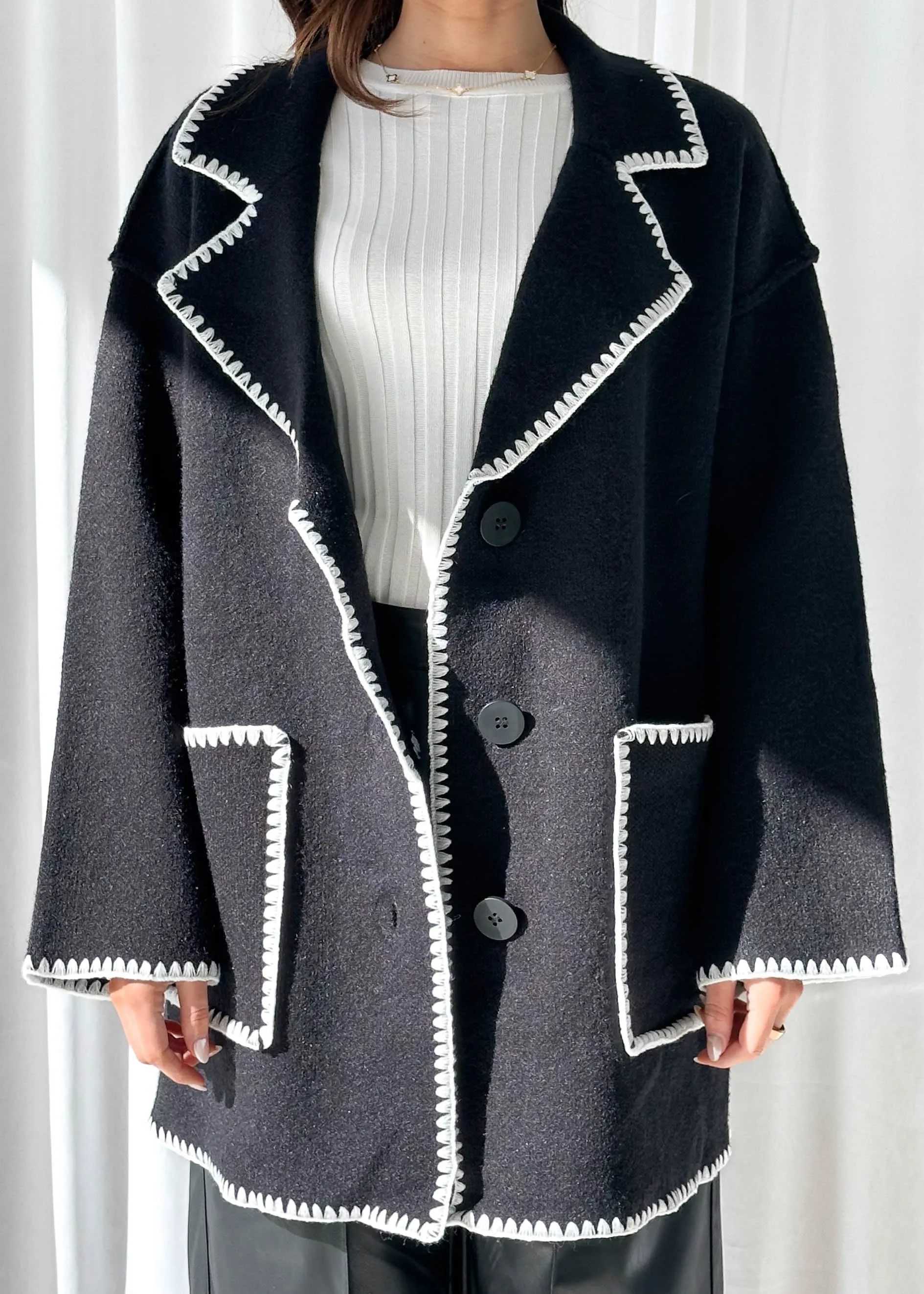 Harlo Cardigan - Black sold by Gingham & Heels product image thumbnail 5