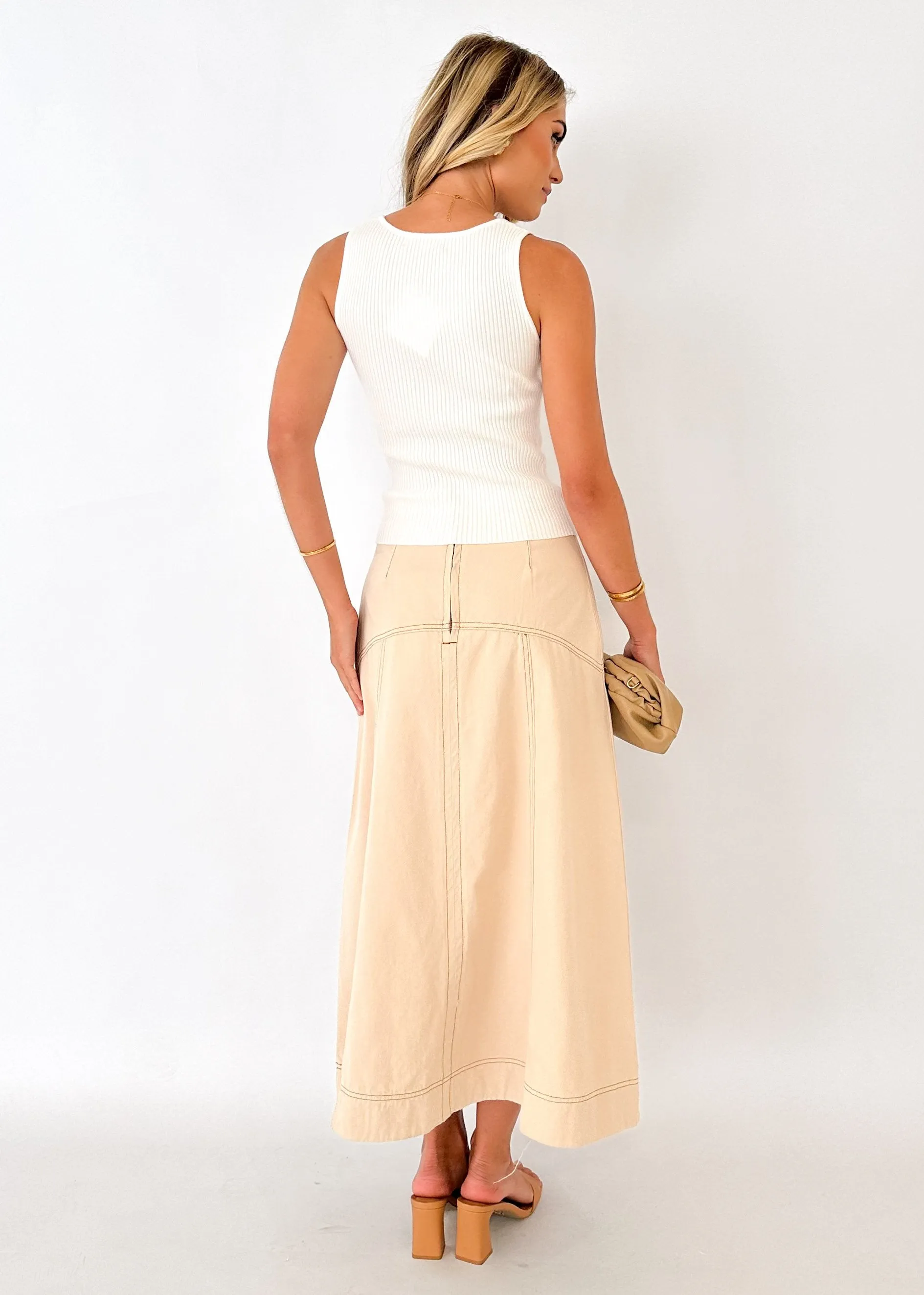 Dressla Knit Top - Off White sold by Gingham & Heels product image thumbnail 5