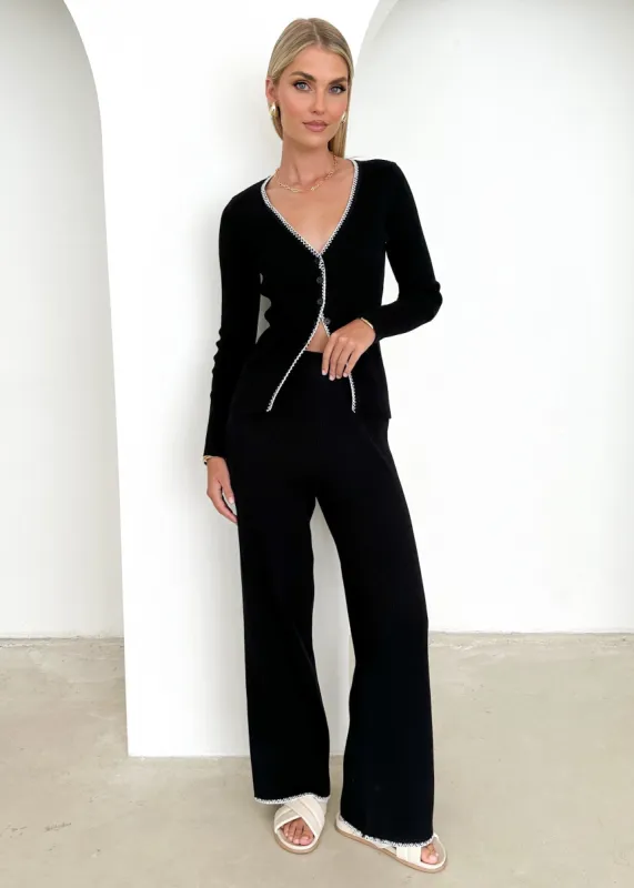 Kelosa Knit Pants - Black sold by Gingham & Heels