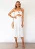 Nia Midi Dress - Off White sold by Gingham & Heels