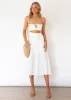 Nia Midi Dress - Off White sold by Gingham & Heels