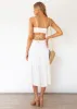 Nia Midi Dress - Off White sold by Gingham & Heels