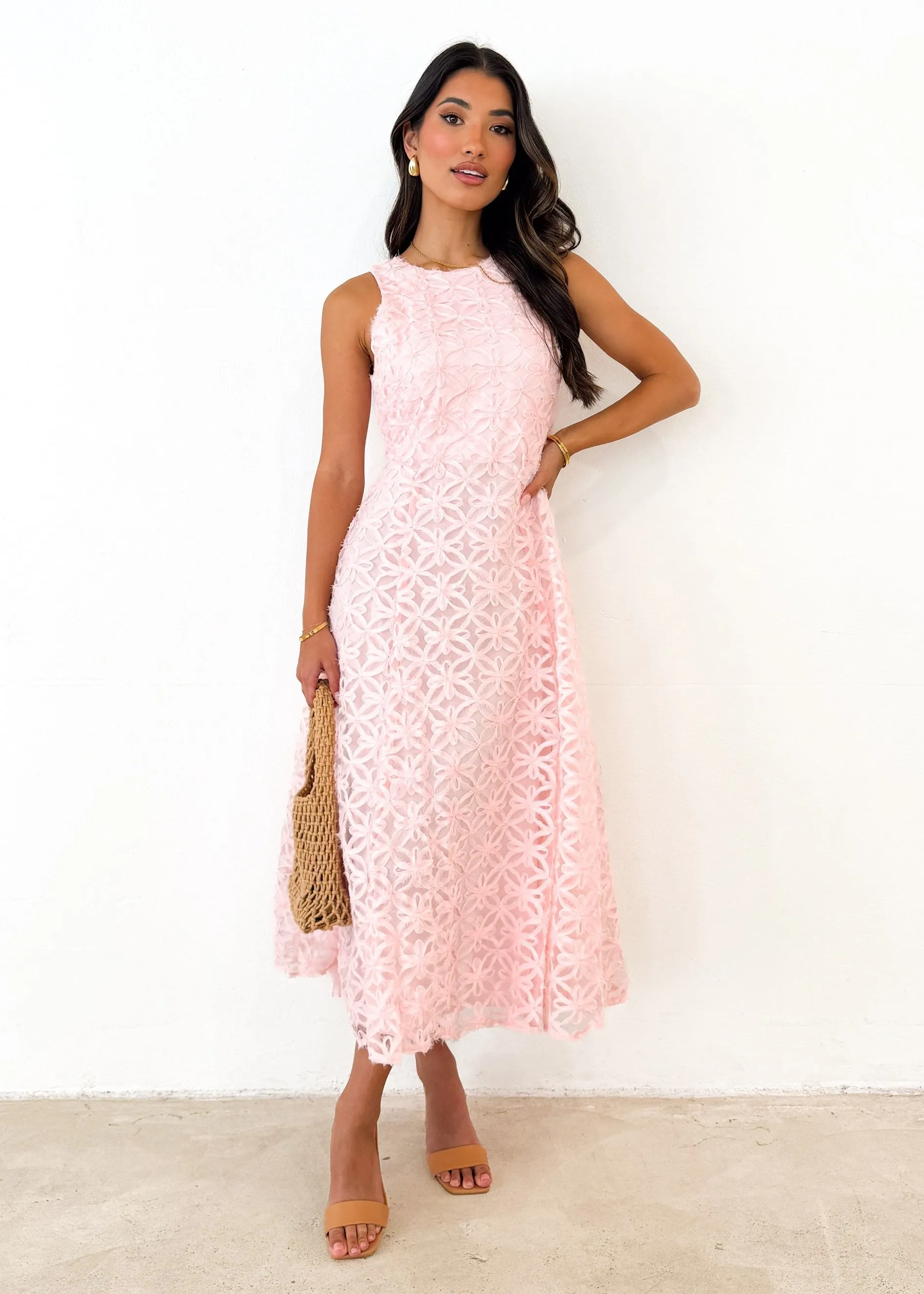 Daisi Midi Dress - Blush sold by Gingham & Heels product image thumbnail 3