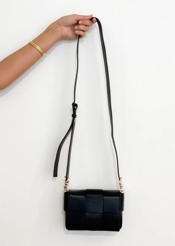 Birdy Crossbody Bag - Black sold by Gingham & Heels