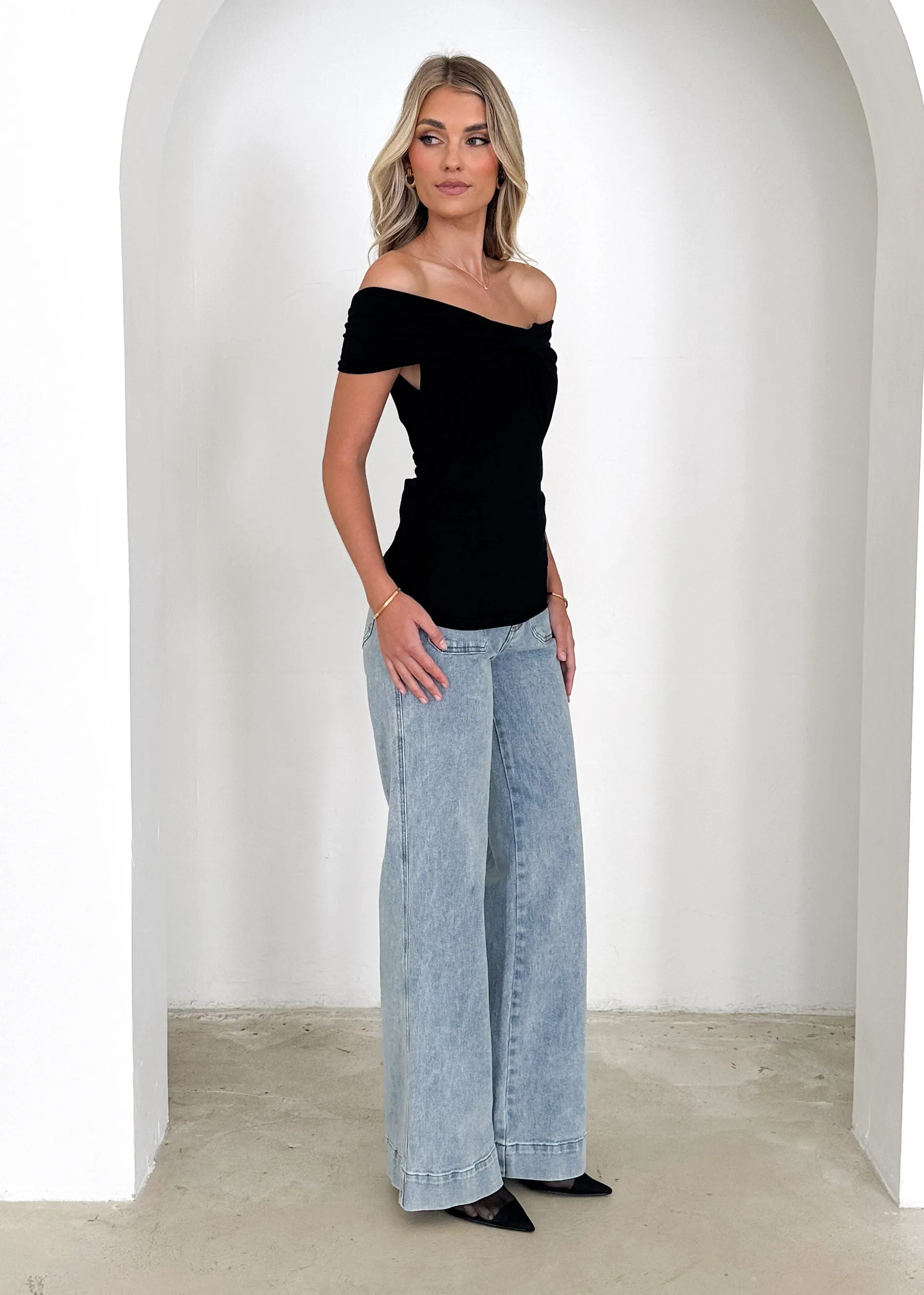 Kayla Twist Top - Black sold by Gingham & Heels product image thumbnail 4