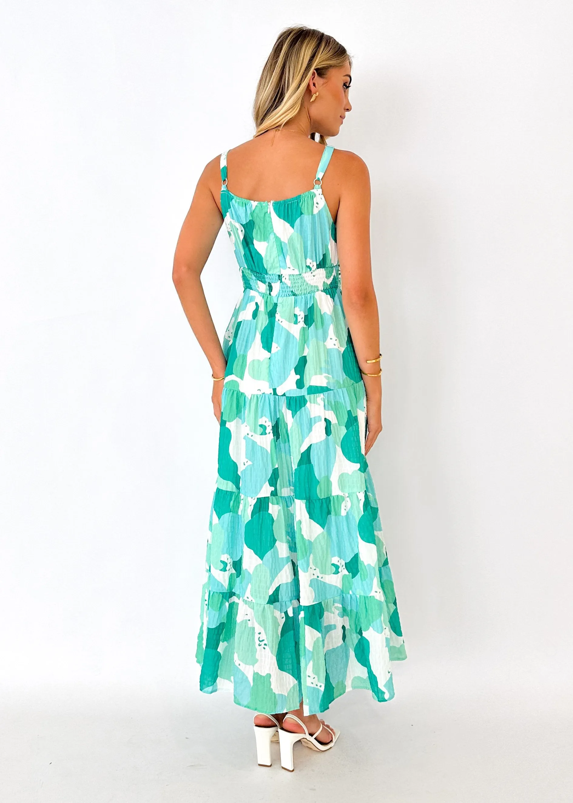 Hillso Maxi Dress - Green Floral sold by Gingham & Heels product image thumbnail 5