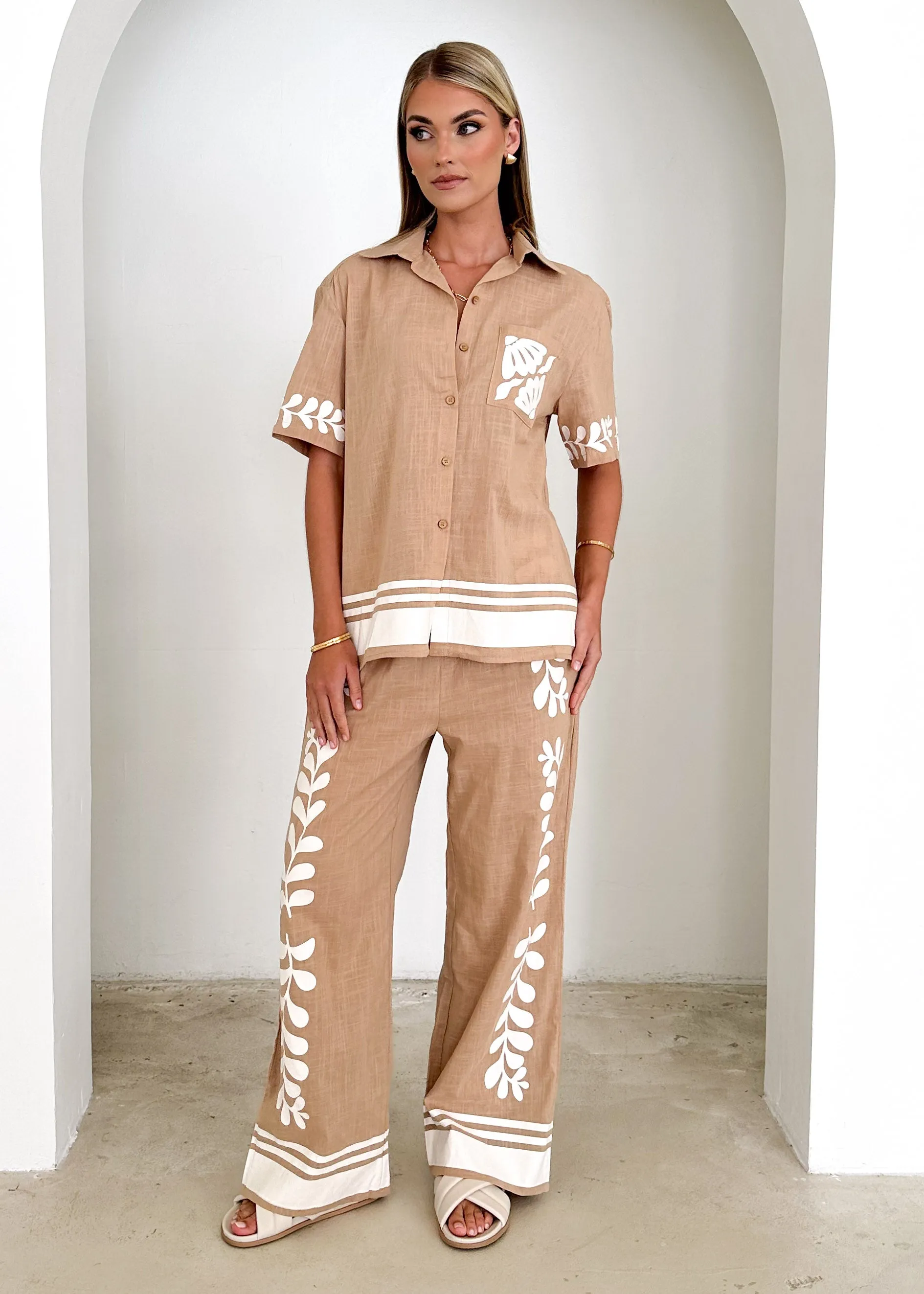 Holly Shirt - Latte sold by Gingham & Heels product image thumbnail 5