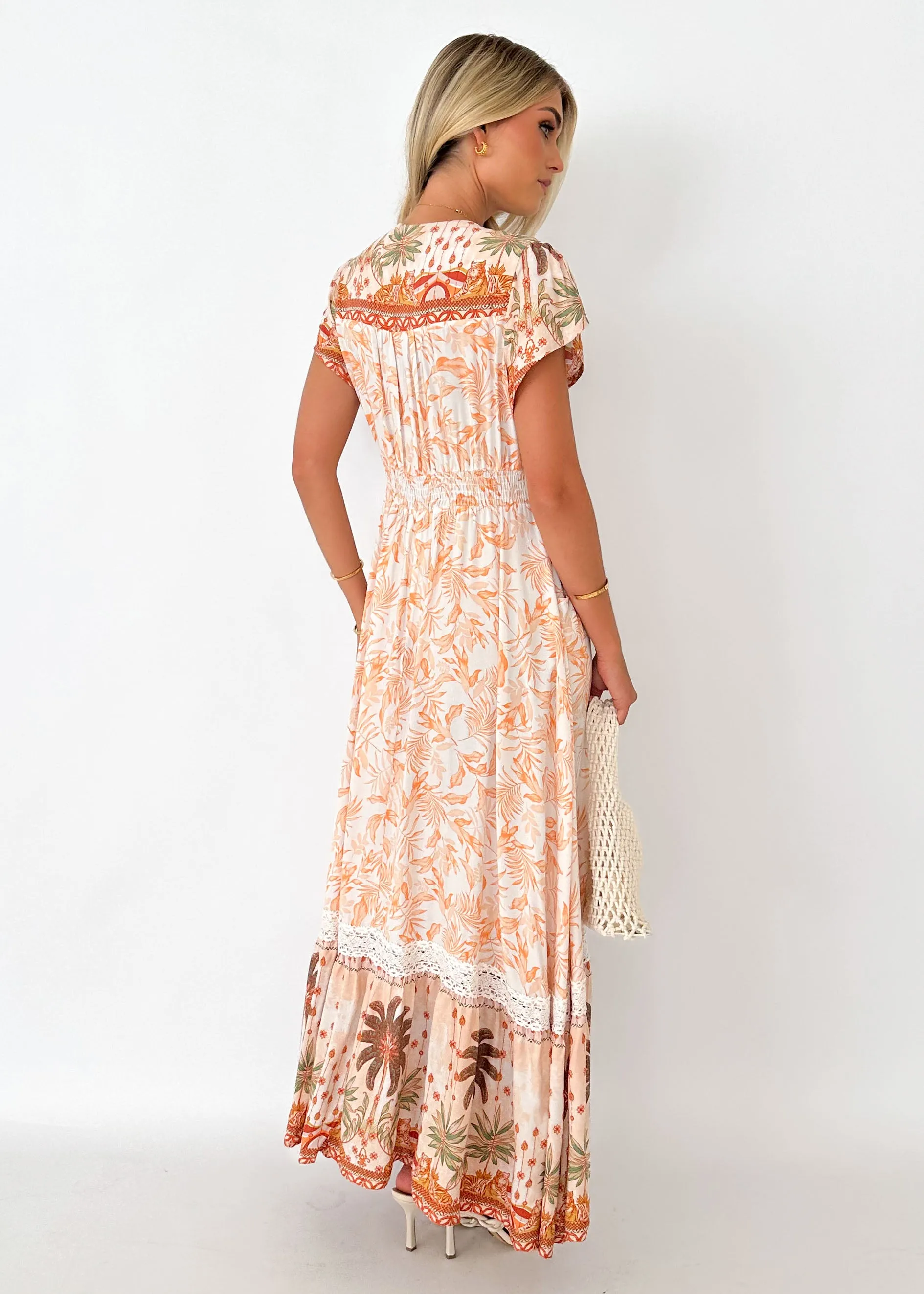Tabitha Maxi Dress - Yasmina Peach sold by Gingham & Heels product image thumbnail 5