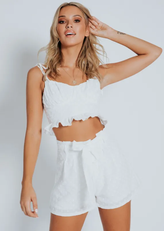 Avalon Crop - White sold by Gingham & Heels