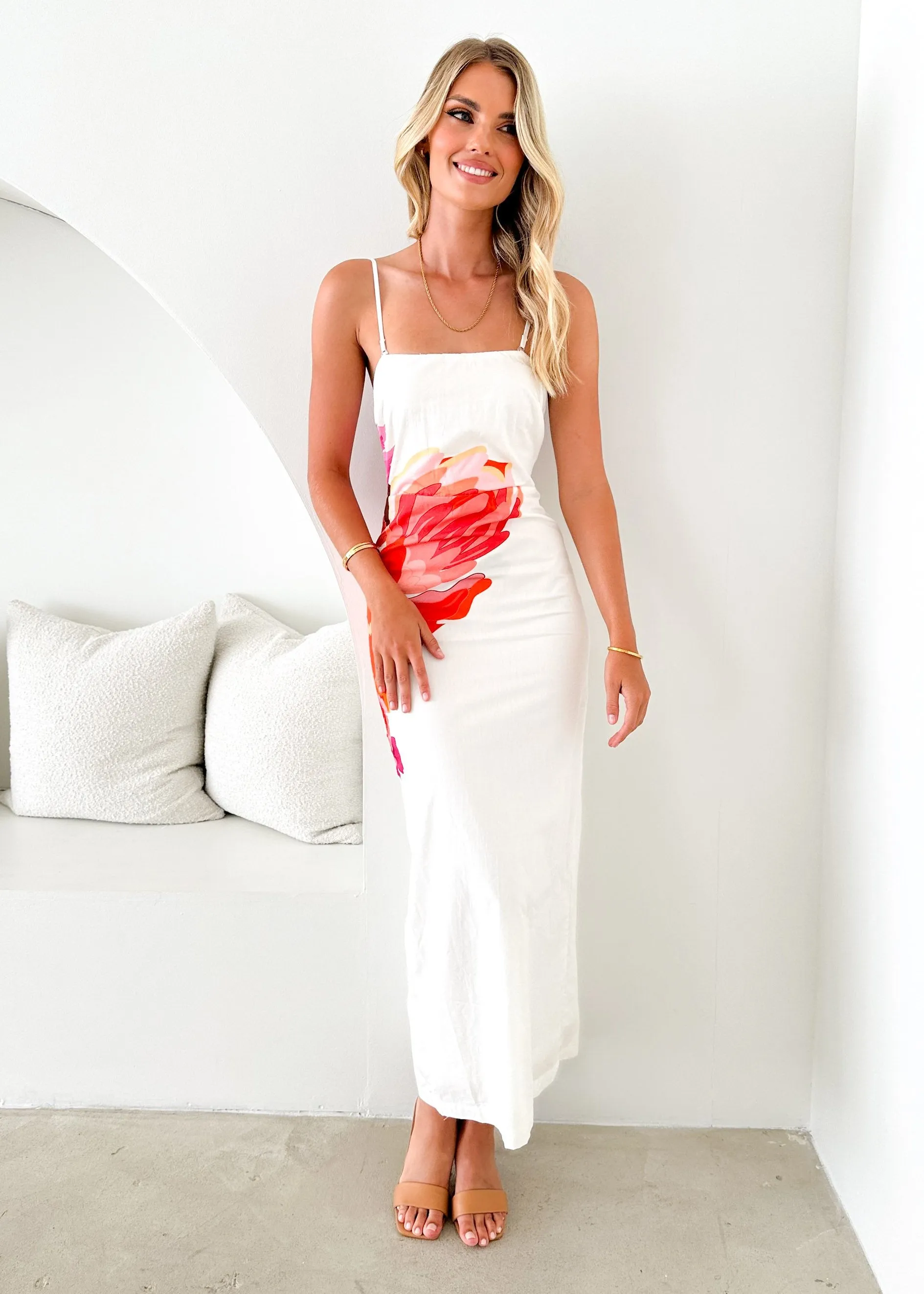 Maria Midi Dress - Sunset Botanical sold by Gingham & Heels product image thumbnail 2