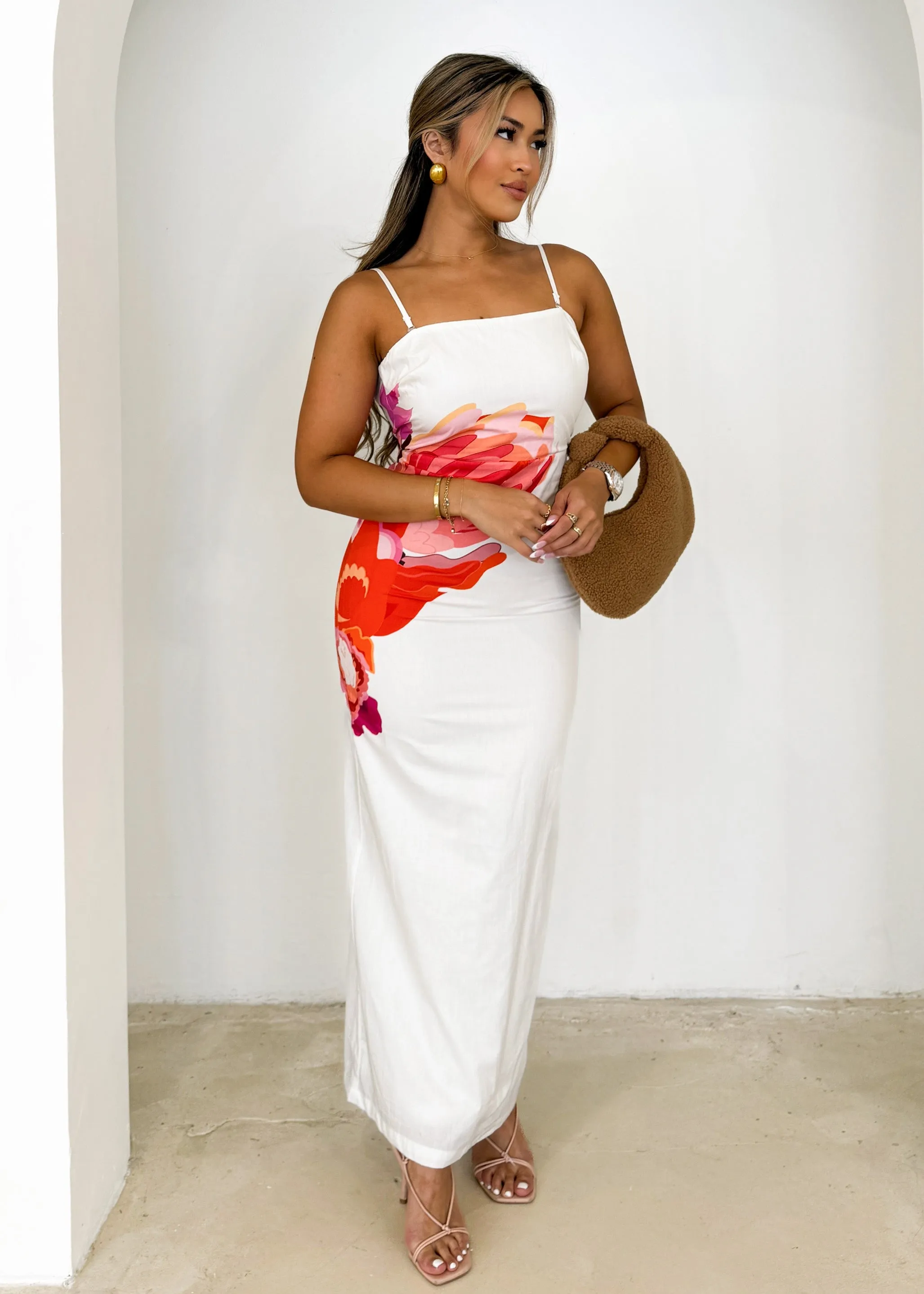 Maria Midi Dress - Sunset Botanical sold by Gingham & Heels product image thumbnail 3