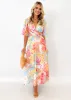 Zanette Midi Dress - Seaside Palm sold by Gingham & Heels