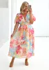 Zanette Midi Dress - Seaside Palm sold by Gingham & Heels