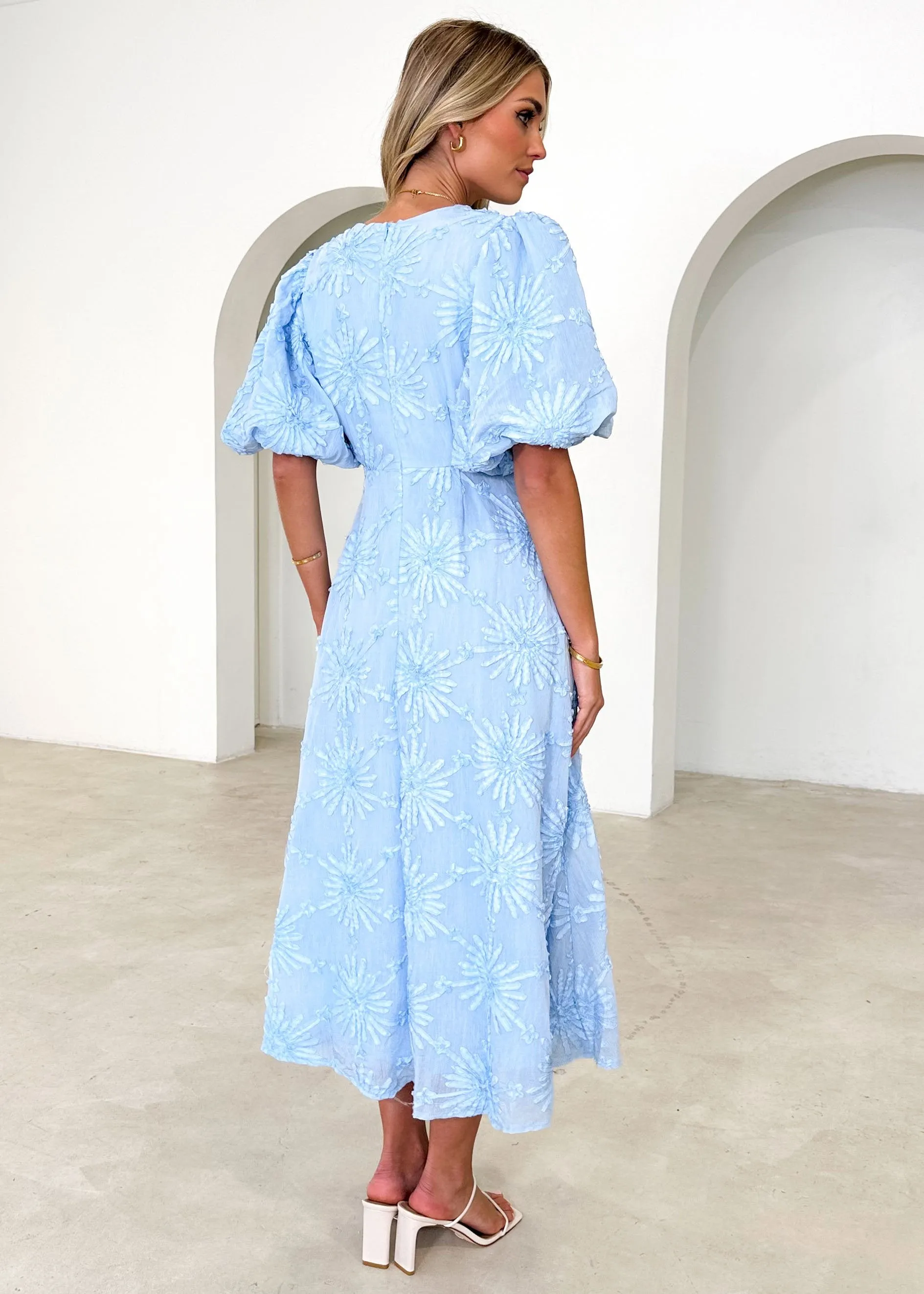Azie Midi Dress - Powder Blue sold by Gingham & Heels product image thumbnail 5