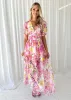 Stause Maxi Dress - Pink Floral sold by Gingham & Heels