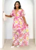 Stause Maxi Dress - Pink Floral sold by Gingham & Heels