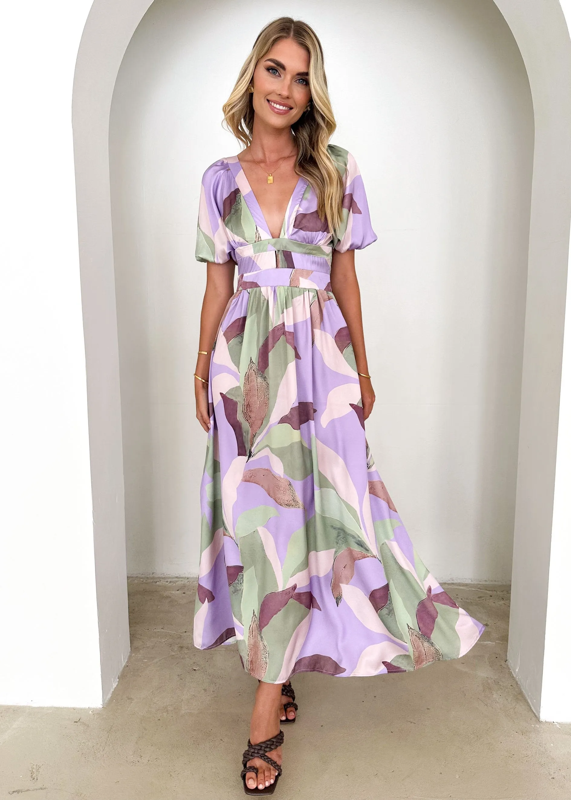 Licher Midi Dress - Lilac Calypso sold by Gingham & Heels product image thumbnail 2