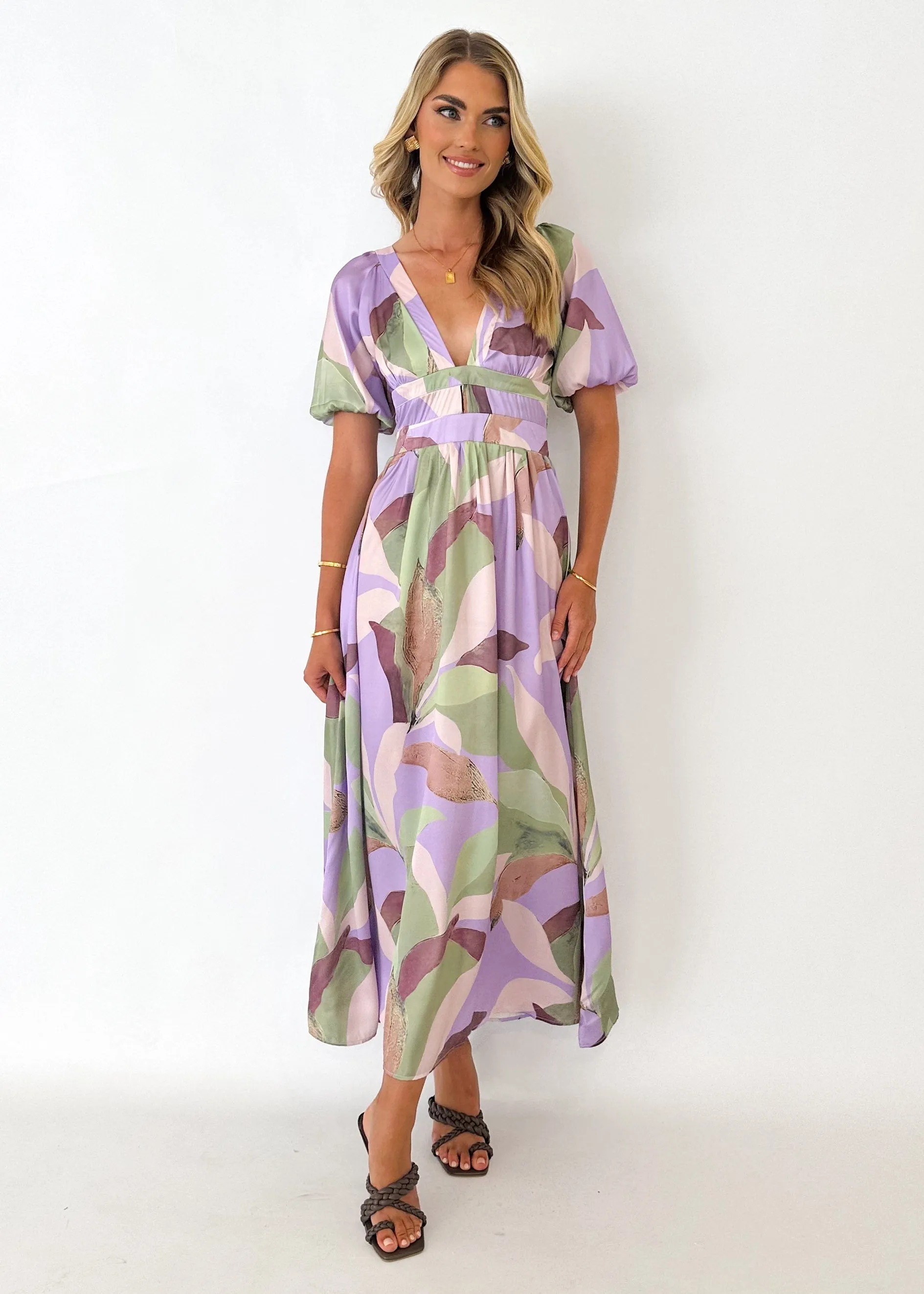 Licher Midi Dress - Lilac Calypso sold by Gingham & Heels product image thumbnail 3