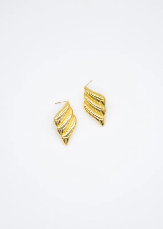 Grazina Earrings - Gold made by Gingham & Heels